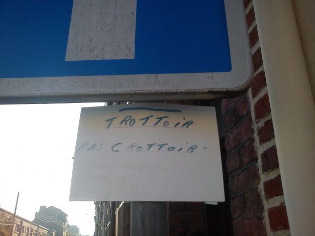 Trottoir pas crottoir !